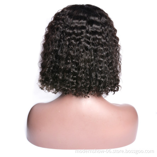 Wholesale Price Brazilian Virgin Hair Cuticles Aligned Human Hair Wigs Deep Curly Lace Front Wigs for Black women